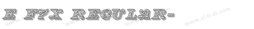 E F7X Regular字体转换 E F7X Regular字体转换